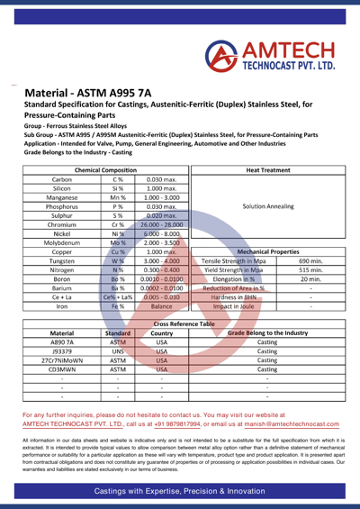 ASTM A995 7A